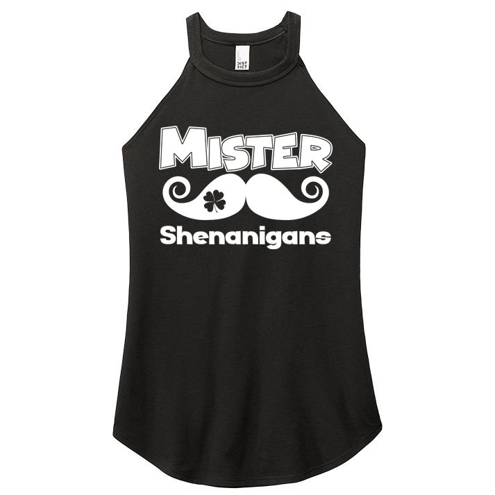 Mister Shenanigans Mustache Women's Perfect Tri Rocker Tank