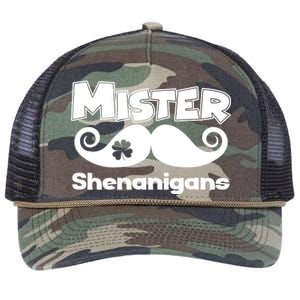 Mister Shenanigans Mustache Retro Rope Trucker Hat Cap