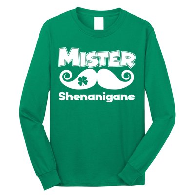Mister Shenanigans Mustache Long Sleeve Shirt