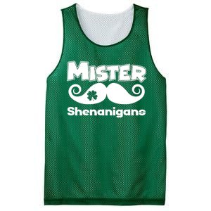 Mister Shenanigans Mustache Mesh Reversible Basketball Jersey Tank