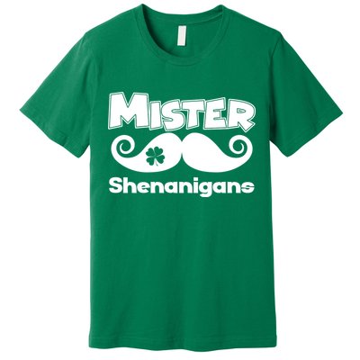 Mister Shenanigans Mustache Premium T-Shirt