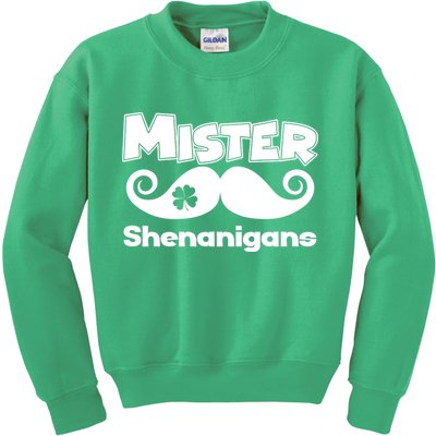 Mister Shenanigans Mustache Kids Sweatshirt
