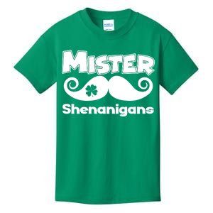 Mister Shenanigans Mustache Kids T-Shirt