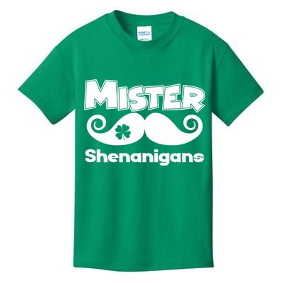 Mister Shenanigans Mustache Kids T-Shirt