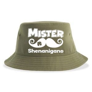 Mister Shenanigans Mustache Sustainable Bucket Hat