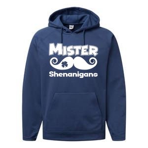 Mister Shenanigans Mustache Performance Fleece Hoodie