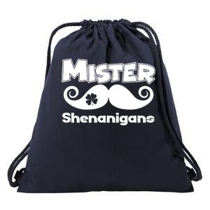 Mister Shenanigans Mustache Drawstring Bag