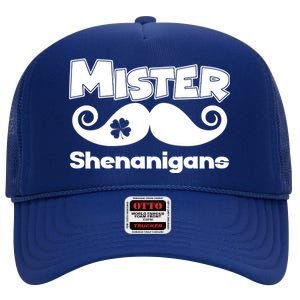 Mister Shenanigans Mustache High Crown Mesh Back Trucker Hat