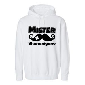 Mister Shenanigans Mustache Garment-Dyed Fleece Hoodie