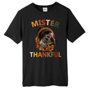 Mister Thankful Thanksgiving Turkey Tall Fusion ChromaSoft Performance T-Shirt