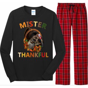 Mister Thankful Thanksgiving Turkey Long Sleeve Pajama Set