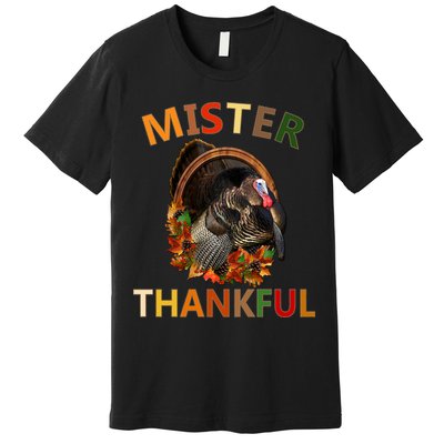 Mister Thankful Thanksgiving Turkey Premium T-Shirt