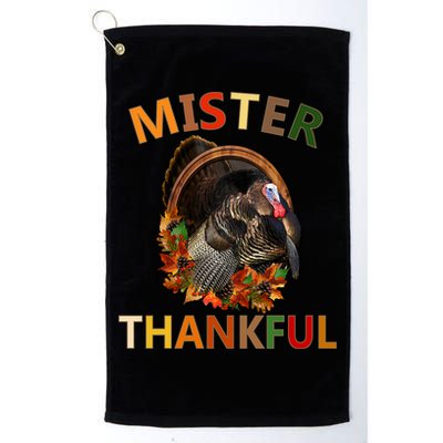 Mister Thankful Thanksgiving Turkey Golf Towel