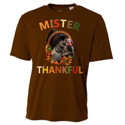 Mister Thankful Thanksgiving Turkey Cooling Performance Crew T-Shirt