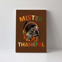 Mister Thankful Thanksgiving Turkey Canvas