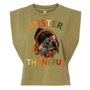 Mister Thankful Thanksgiving Turkey Garment-Dyed Women's Muscle Tee