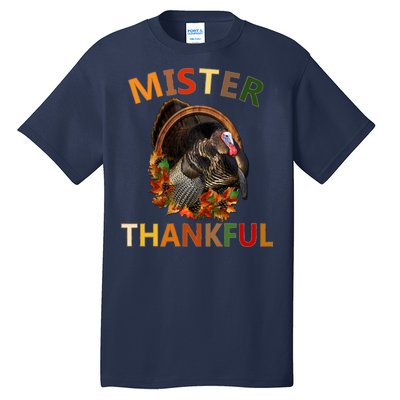 Mister Thankful Thanksgiving Turkey Tall T-Shirt