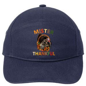 Mister Thankful Thanksgiving Turkey 7-Panel Snapback Hat