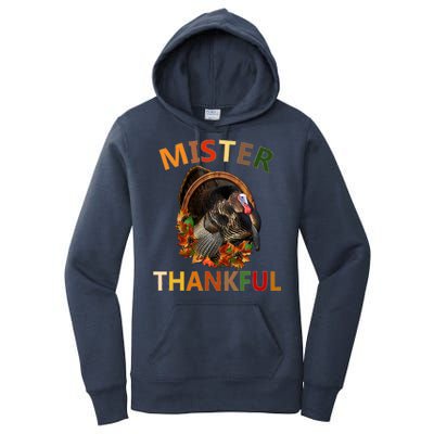 Mister Thankful Thanksgiving Turkey Women's Pullover Hoodie