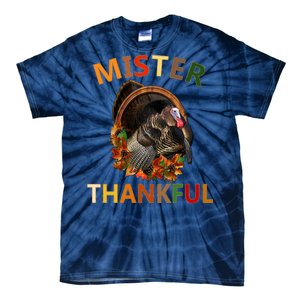 Mister Thankful Thanksgiving Turkey Tie-Dye T-Shirt