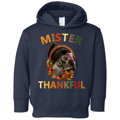 Mister Thankful Thanksgiving Turkey Toddler Hoodie