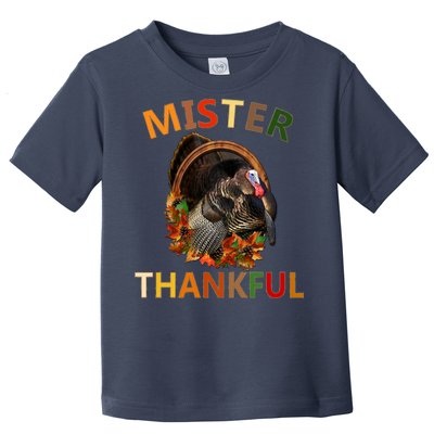 Mister Thankful Thanksgiving Turkey Toddler T-Shirt