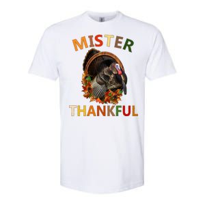 Mister Thankful Thanksgiving Turkey Softstyle CVC T-Shirt