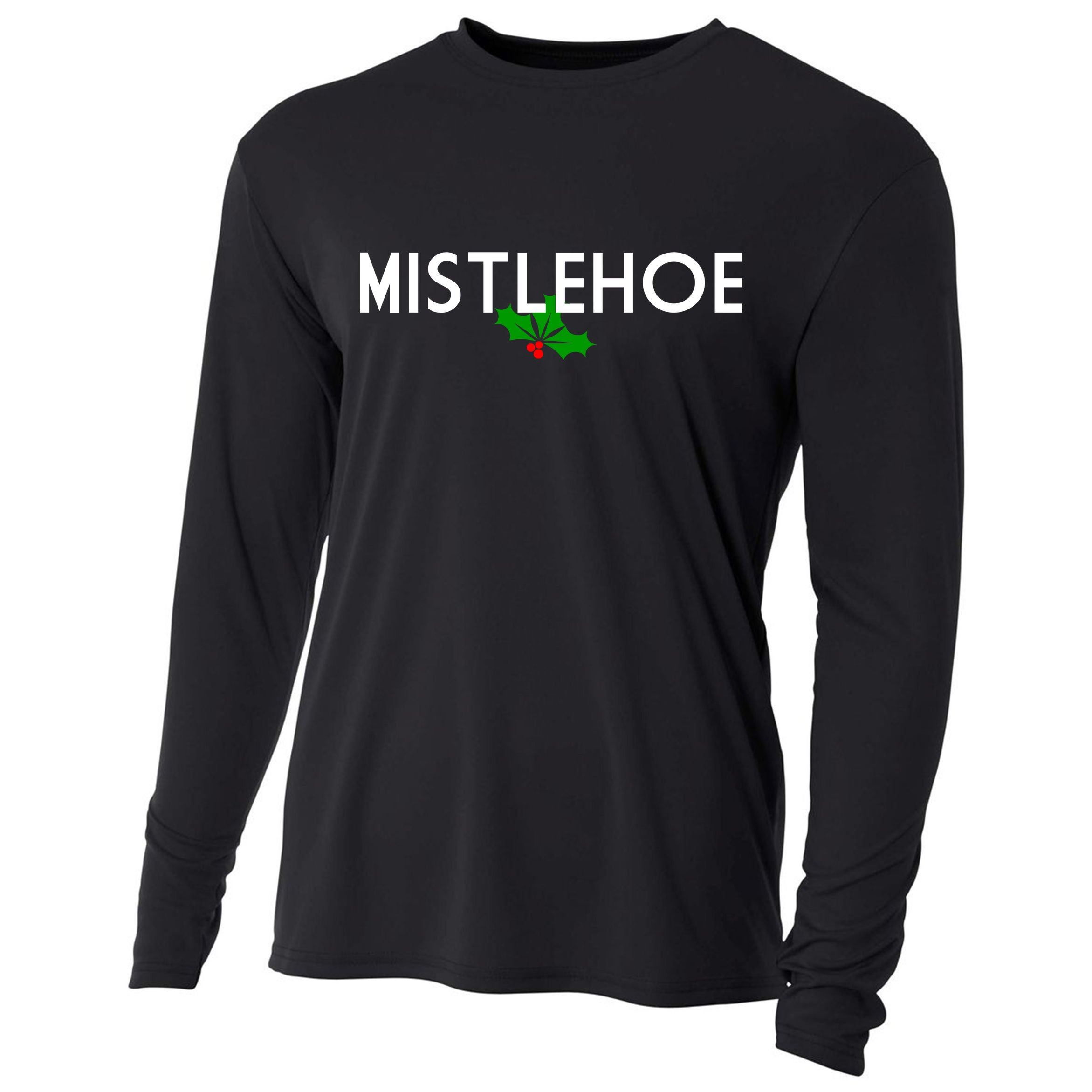 Mistlehoe Funny Holiday Cooling Performance Long Sleeve Crew