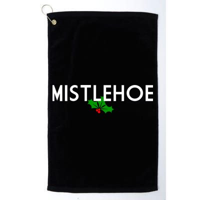 Mistlehoe Funny Holiday Golf Towel