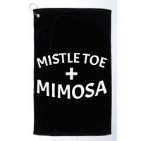 Mistletoe and Mimosa Golf Towel