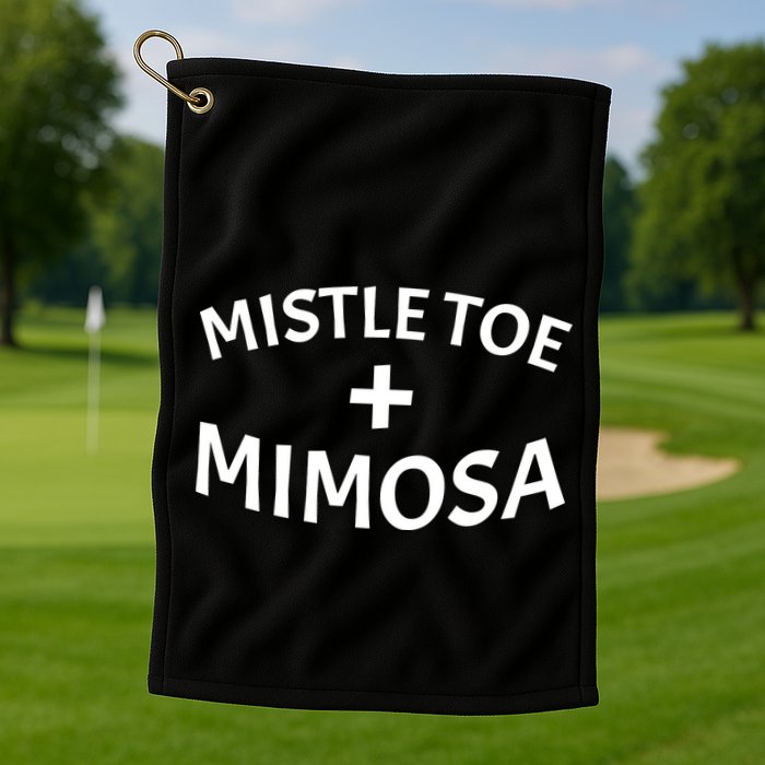 Mistletoe and Mimosa Golf Towel
