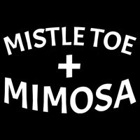 Mistletoe and Mimosa Cropped Pullover Crew