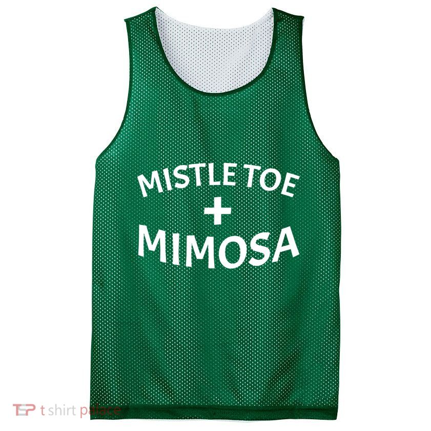 Mistletoe and Mimosa Mesh Reversible Basketball Jersey Tank