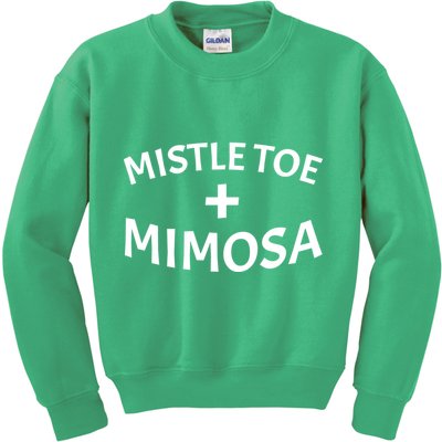 Mistletoe and Mimosa Kids Sweatshirt