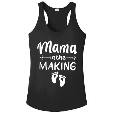 Mama In The Making Pregnancy Reveal Future Mother Outfit Gift Ladies PosiCharge Competitor Racerback Tank