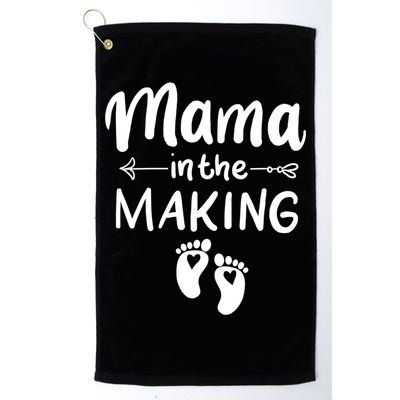 Mama In The Making Pregnancy Reveal Future Mother Outfit Gift Golf Towel