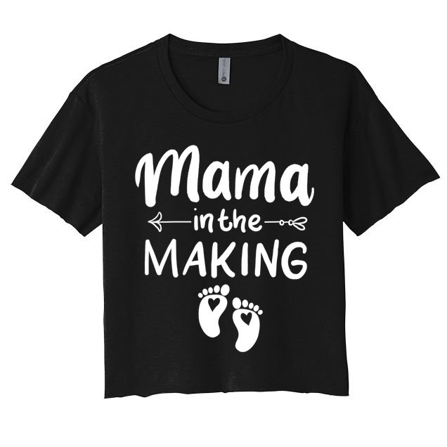 Mama In The Making Pregnancy Reveal Future Mother Outfit Gift Crop Top