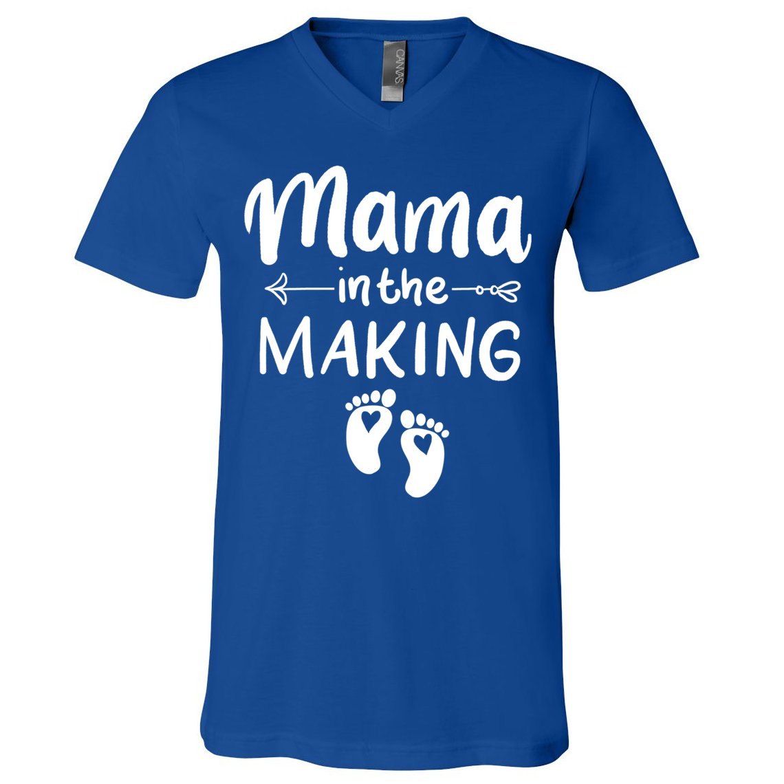 Mama In The Making Pregnancy Reveal Future Mother Outfit Gift V-Neck T-Shirt