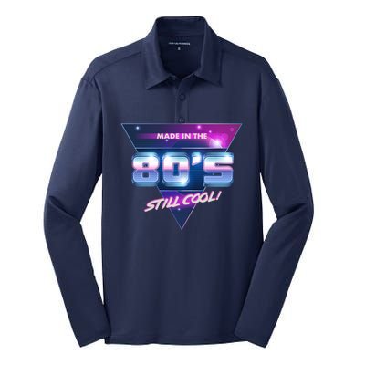 Made In The 80's Still Cool Silk Touch Performance Long Sleeve Polo