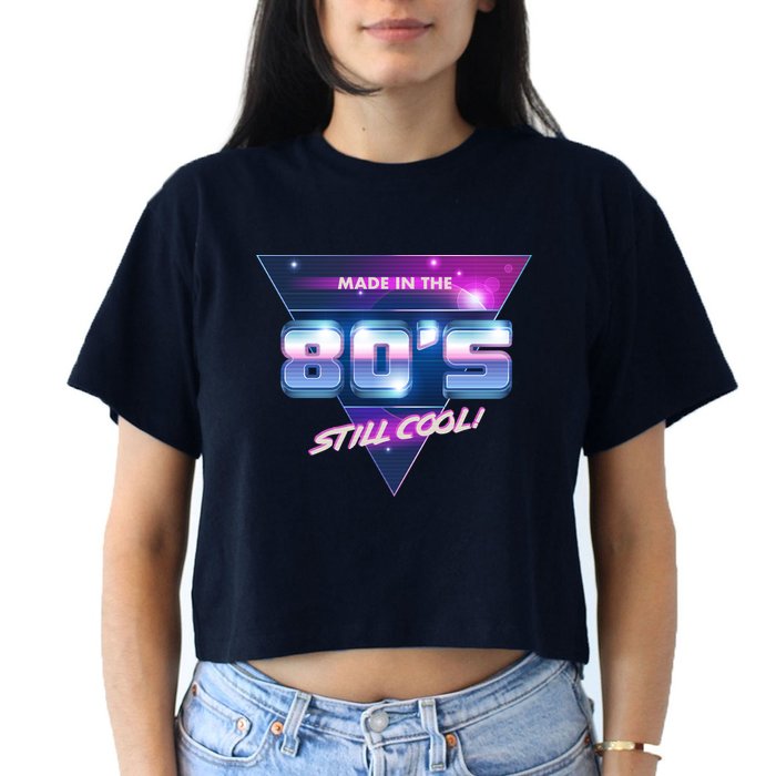 Made In The 80's Still Cool Crop Top