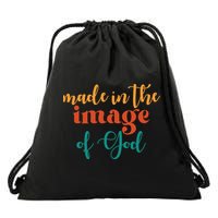 Made In The Image Of God Drawstring Bag