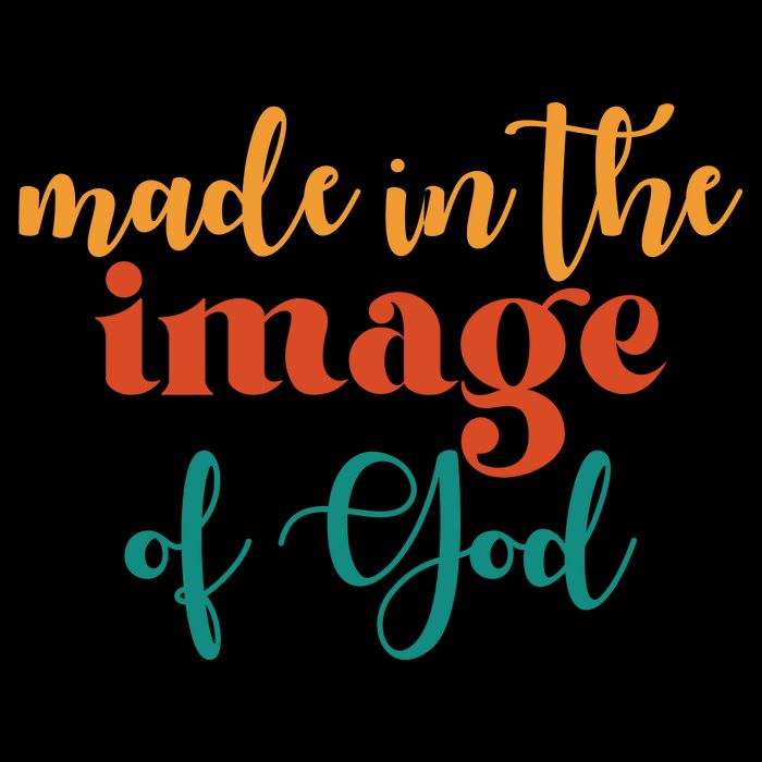 Made In The Image Of God Drawstring Bag