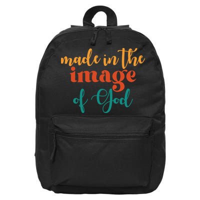 Made In The Image Of God 16 in Basic Backpack