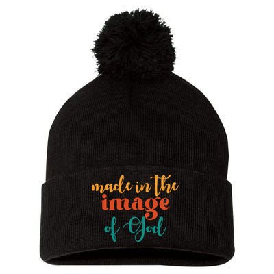 Made In The Image Of God Pom Pom 12in Knit Beanie