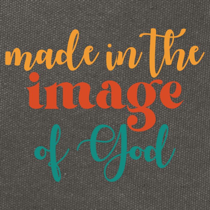 Made In The Image Of God Cotton Canvas Backpack