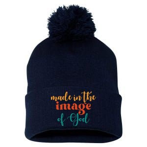 Made In The Image Of God Pom Pom 12in Knit Beanie