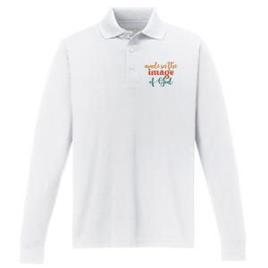 Made In The Image Of God Performance Long Sleeve Polo