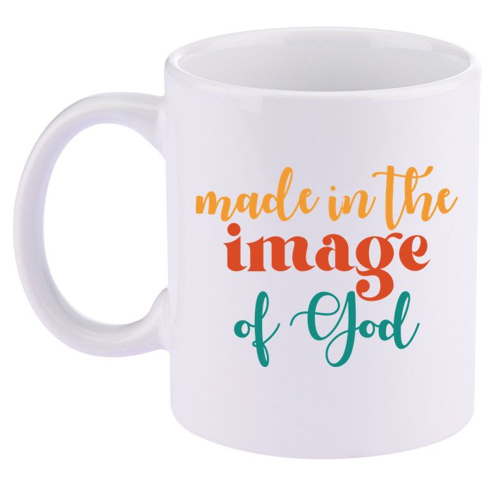 Made In The Image Of God 11oz C Handle Ceramic Mug
