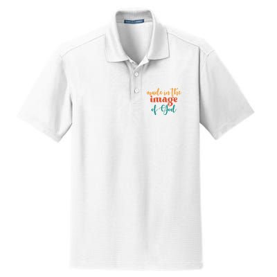 Made In The Image Of God Dry Zone Grid Polo