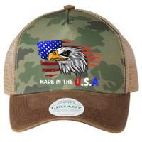 Made In The U.S.A Bald Eagle Patriotic Flag Tattoo Legacy Tie Dye Trucker Hat